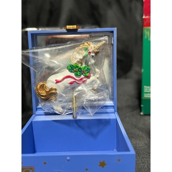 Vintage Carlton Cards “Daughter” Unicorn Heirloom Trinket Box - Picture 5 of 9